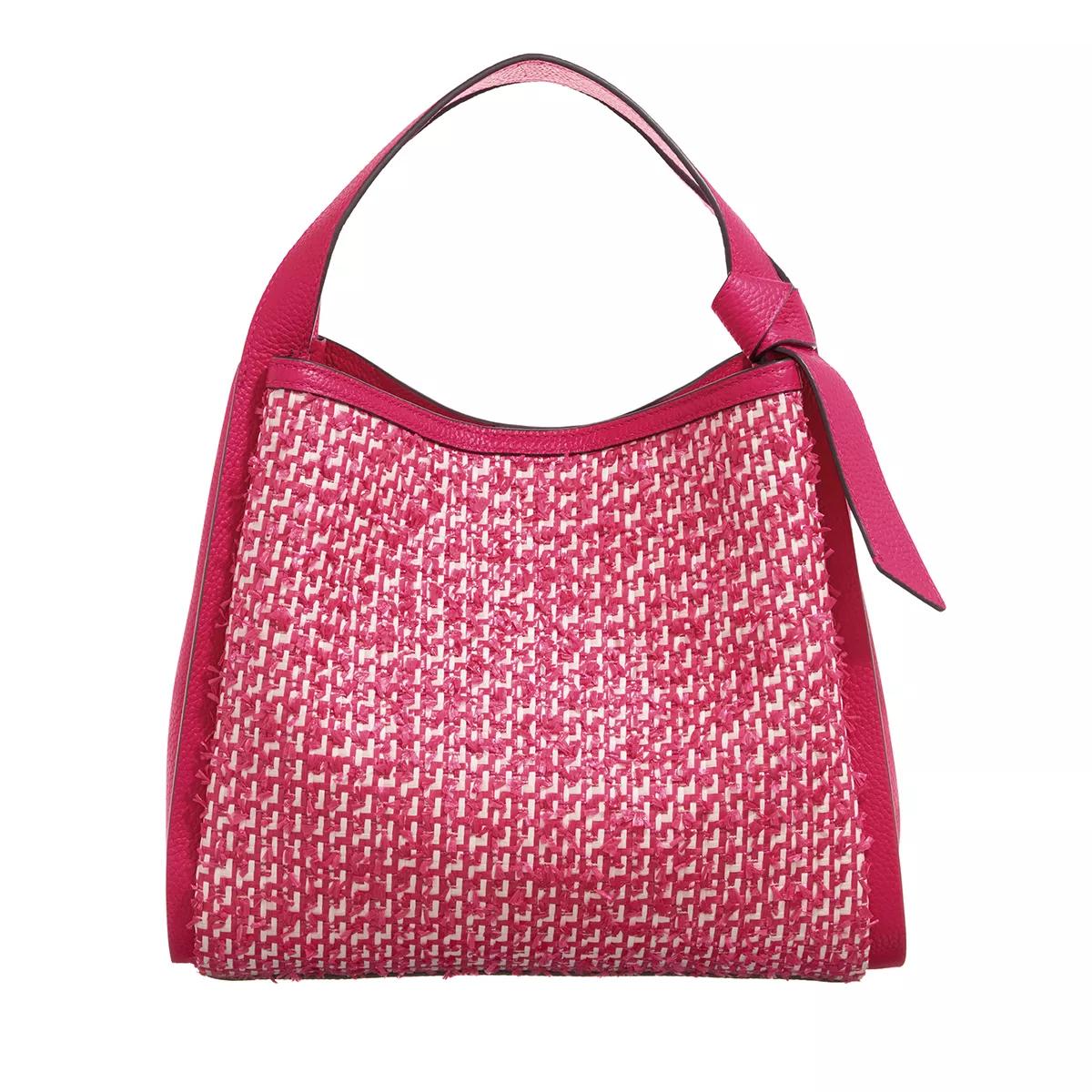 Kate Spade New York Crossbody Bags - Knott Raffia Tweed Medium Crossbody Tote - Gr. unisize - in Rosa - für Damen