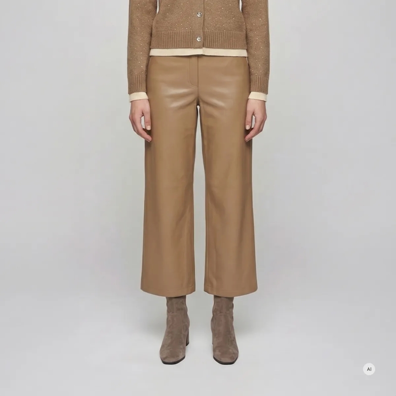 Marc Aurel Ausgestellte Jeans Hose- mit Logo- schräge Eingriffstaschen- mit  beige(Image 3)