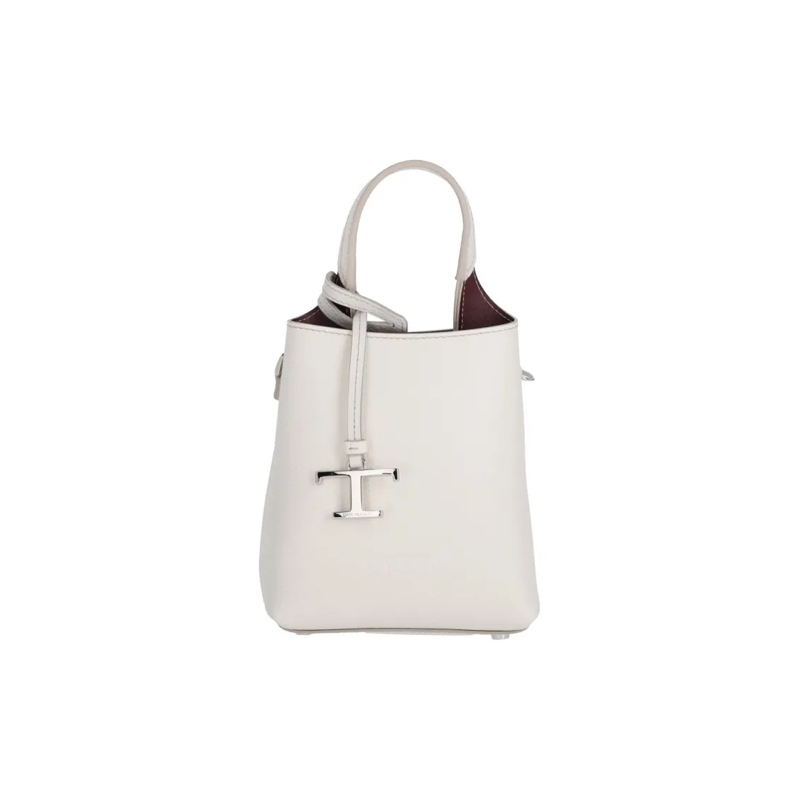 Tod's Tote Micro Logo Bag - White White