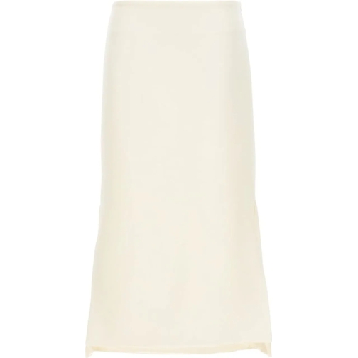 Sportmax Midi Rokken Sportmax Adelfi Midi Skirt weiß