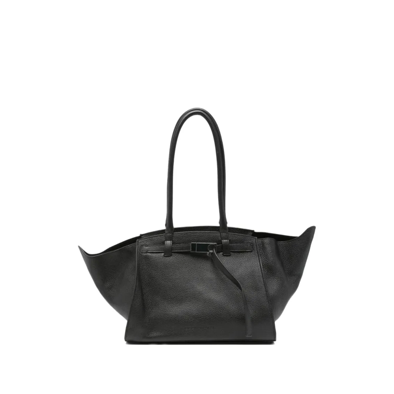 Benedetta Bruzziches Tote Structured Handbag With Detachable Shoulder Strap  Black