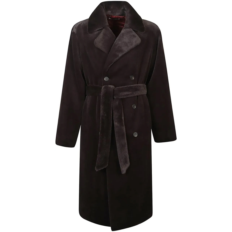 Drôle De Monsieur Daunenjacke Double Breated Coat Brown braun