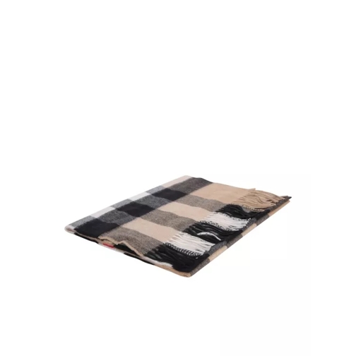 Burberry Cashmere Scarf With Nova Check Pattern Black 