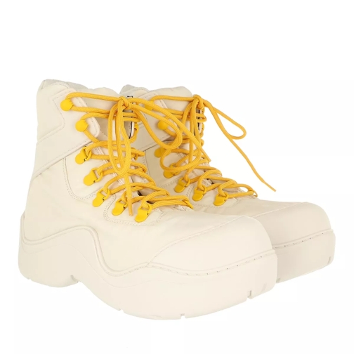 Bottega Veneta Puddle Bomber Boots String Yellow Lace up Boots