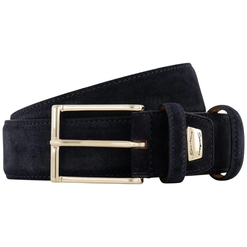 Santoni Ceinture en cuir Belt blau