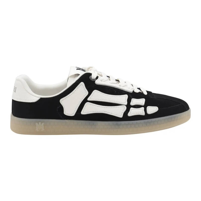 Amiri Sneaker basse Graphic Bone-Like Overlays Low-Top Sneakers Black