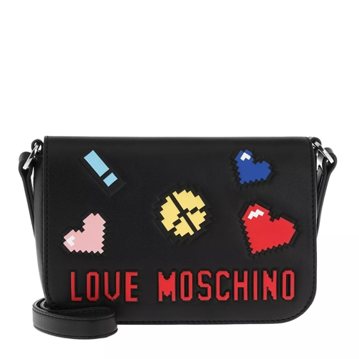 Love Moschino Logo Love Soft Crossbody Bag Nero Sac à bandoulière