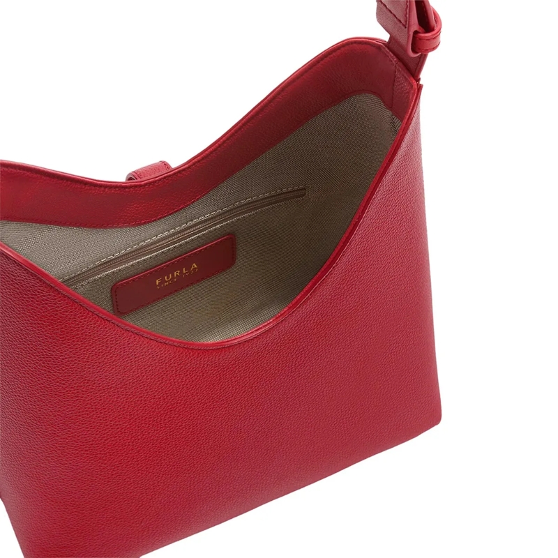 Furla Hobo Bag Furla Goccia S Hobo Red(Image 7)