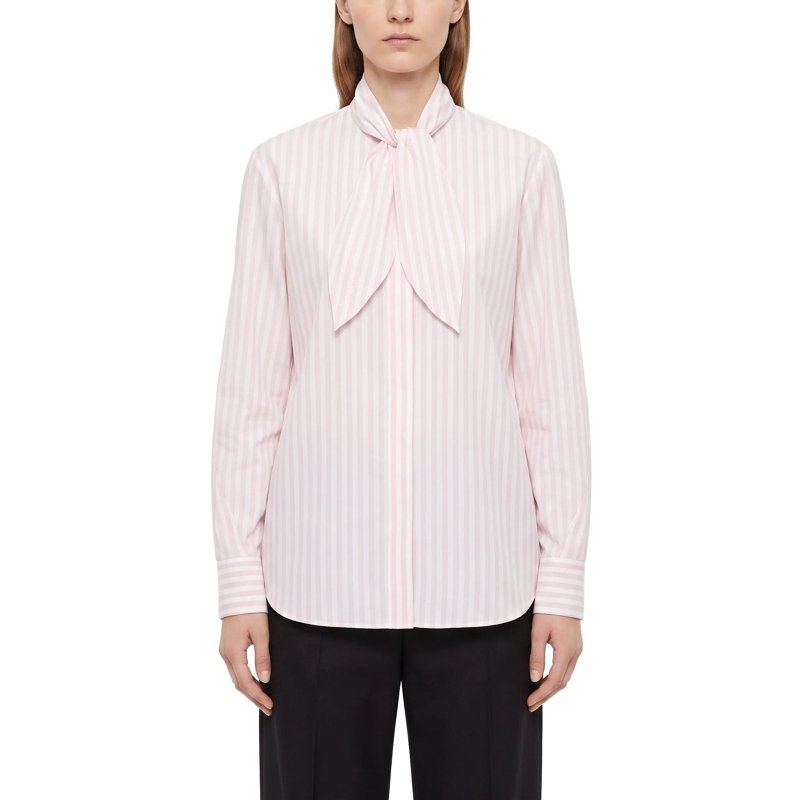 Givenchy Bluse Hemdbluse aus Baumwolle pink(Image 4)