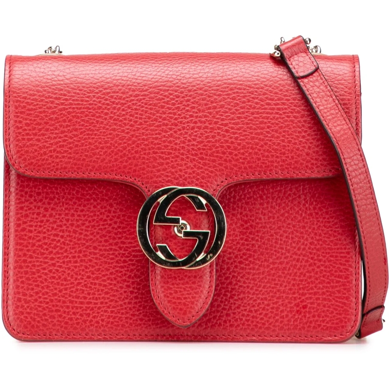 Gucci Sac à bandoulière Small Dollar Calfskin Interlocking G Crossbody rot
