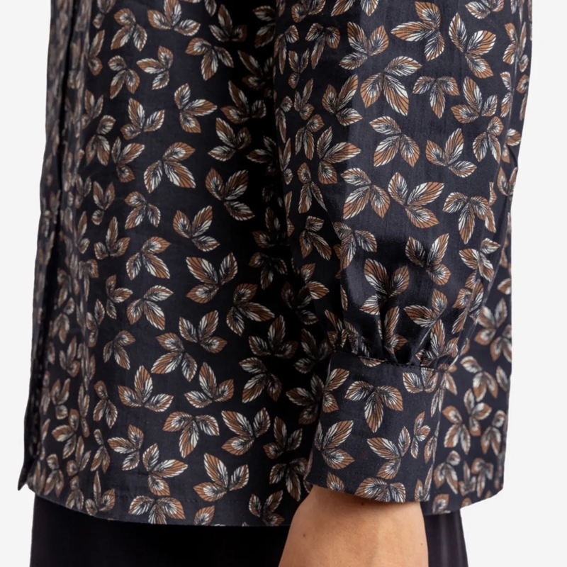 Helene Galwas Bluse Langarm Bluse HAIS dunkel-blau(Image 4)