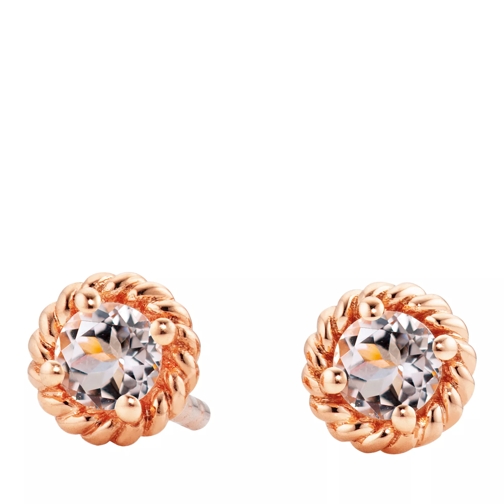 Capolavoro Amore Mio 18k rose gold 2 morganit facetted Ø 4mm Rosegold Stud