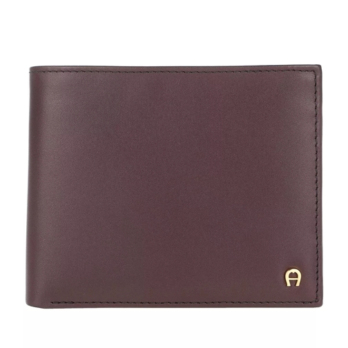 AIGNER Basic Wallet Leather Antic Rot Tvåveckad plånbok