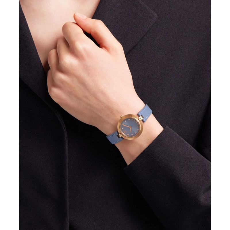 Furla Quarzuhr Quarz-Analoguhr Furla Logo Links blau(Image 3)