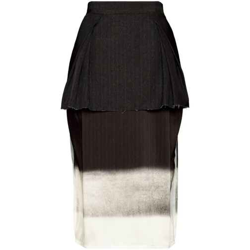 Maison Margiela Jupes midi Printed Skirt Black