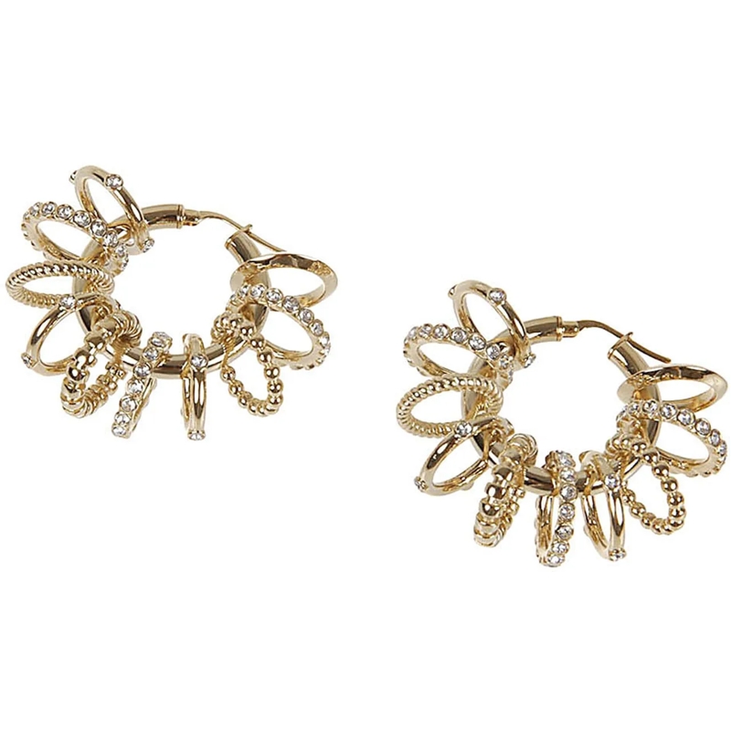 Amina Muaddi Creolen Bijoux Golden gold