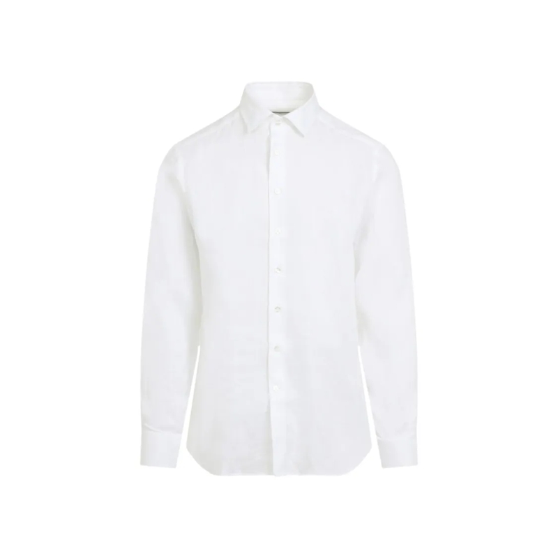 Etro Hemd Classic White Linen Shirt White