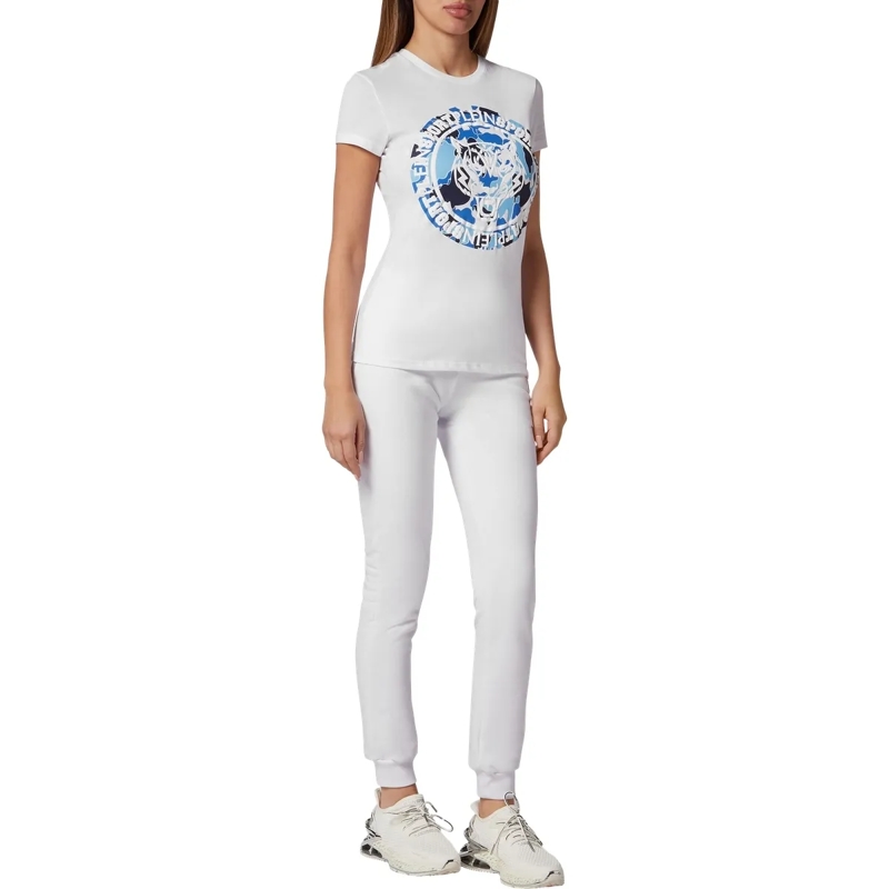 Plein Sport T-Shirt T-Shirt Slim Fit Carbon Tiger weiss(Image 4)