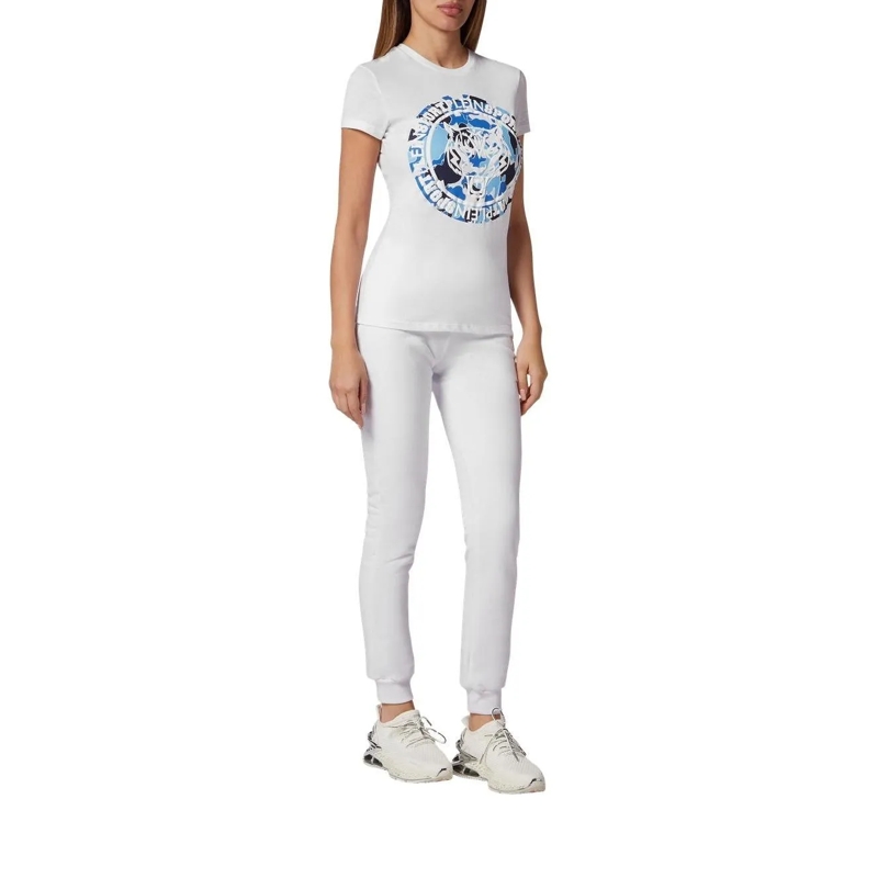 Plein Sport T-Shirt T-Shirt Slim Fit Carbon Tiger weiss(Image 3)