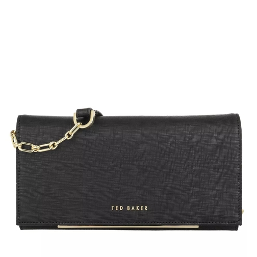 Ted Baker AMMBBER Saffiano Purse on a Chain BLACK Wallet On A Chain