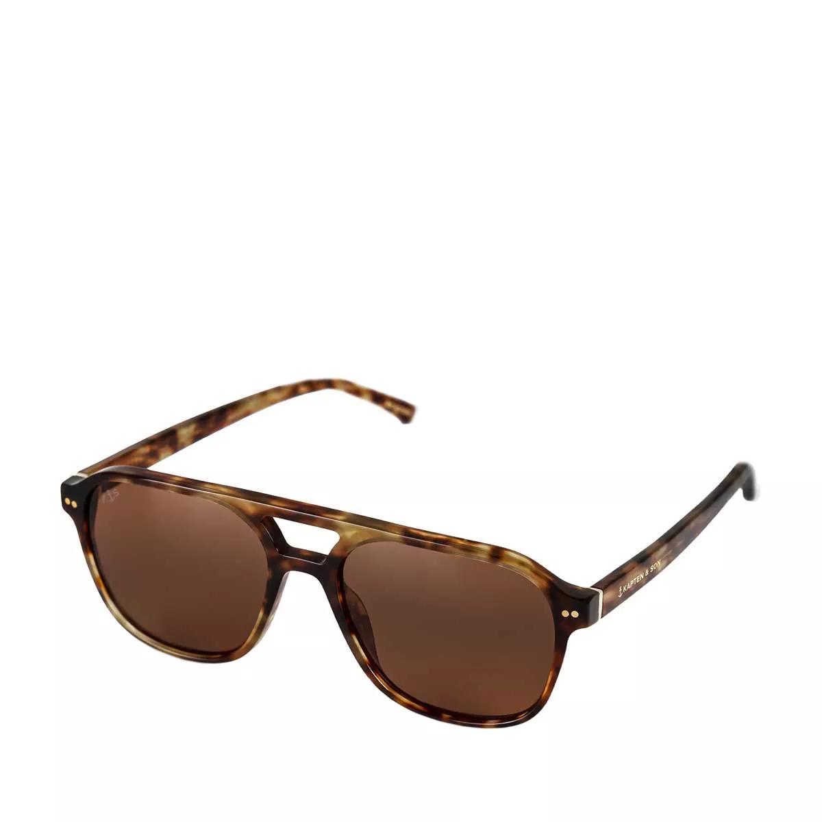 Kapten & Son Sonnenbrillen - Zurich Oversize Havana Tortoise Brown - Gr. unisize - in Braun - für Damen