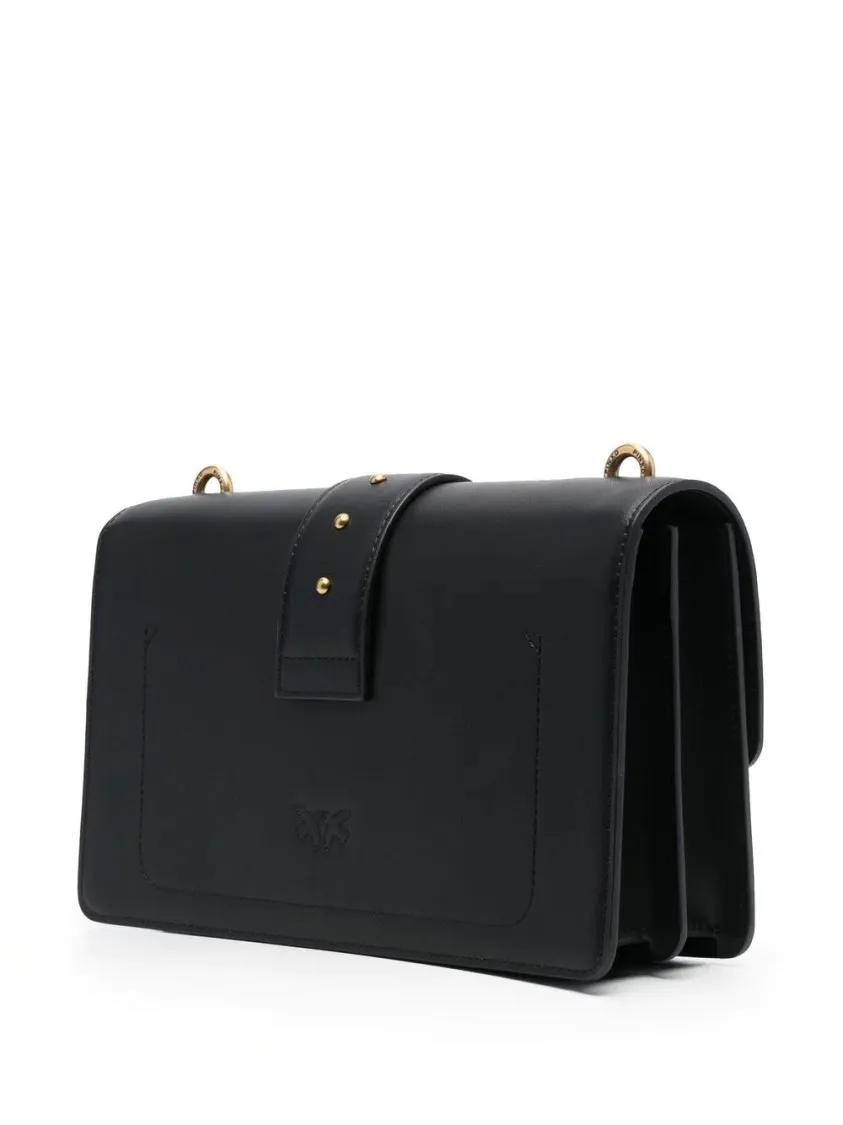 Pinko Hobo bags Love One Classic Black Handbag in zwart