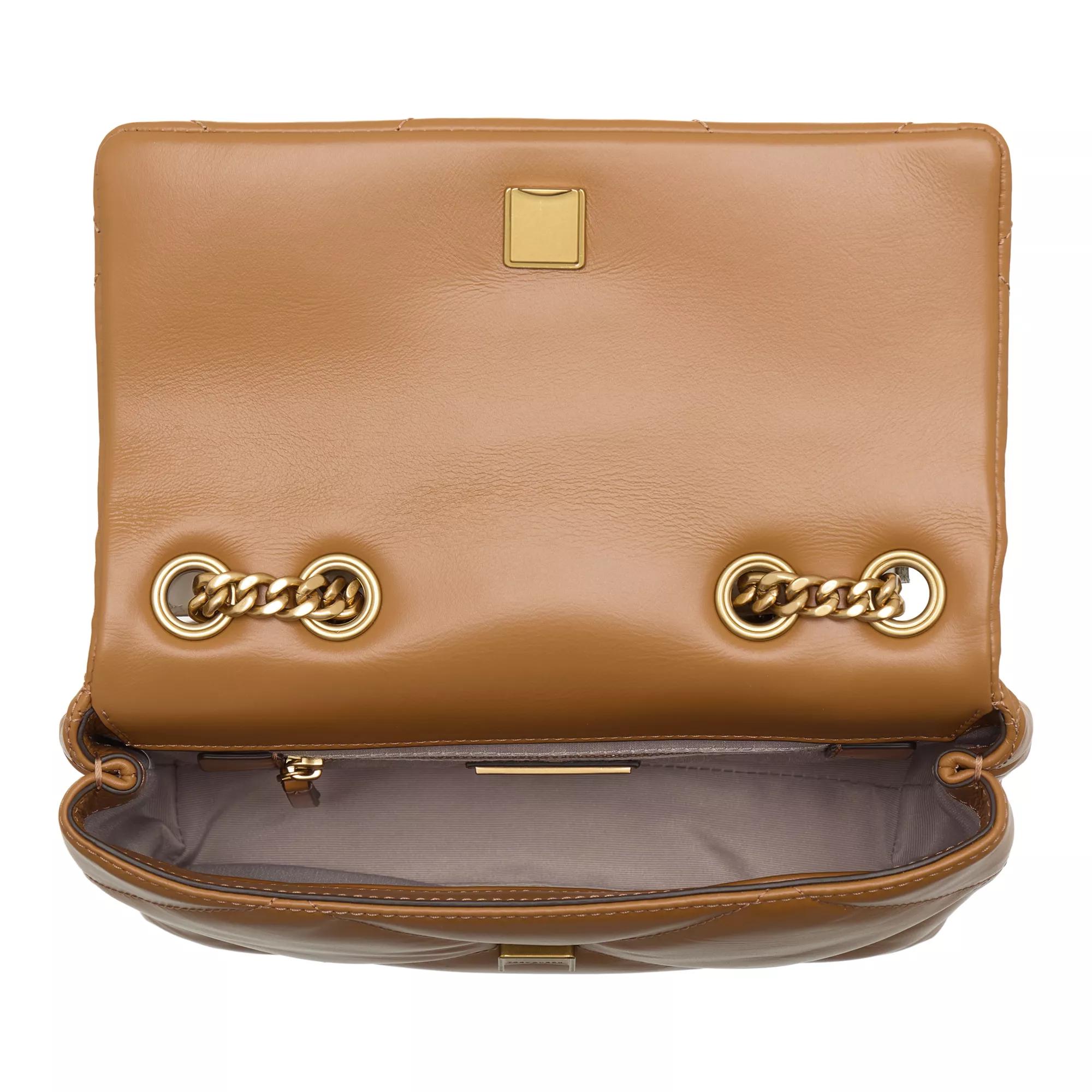 TORY BURCH Crossbody bags Kira Diamond Quilt Small Convertible Shoulder Bag in bruin