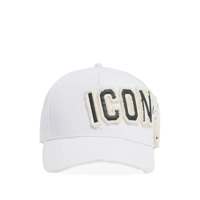 Dsquared2 Hut Baseball Cap With Curved Brim White