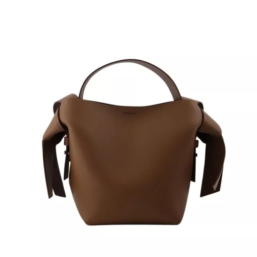 Acne Studios Musebi Mini Bag In Brown Leather Black Borsa a tracolla