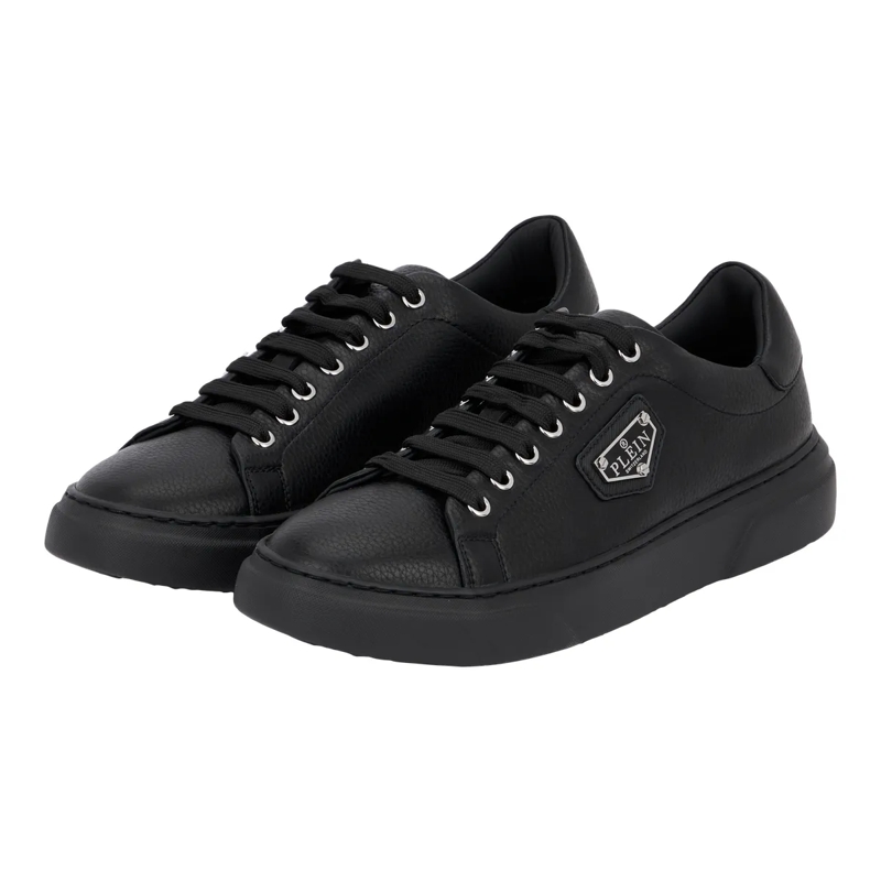 Philipp Plein Low-Top-Sneaker Leather Lo-Top Sneakers Iconic Plein schwarz