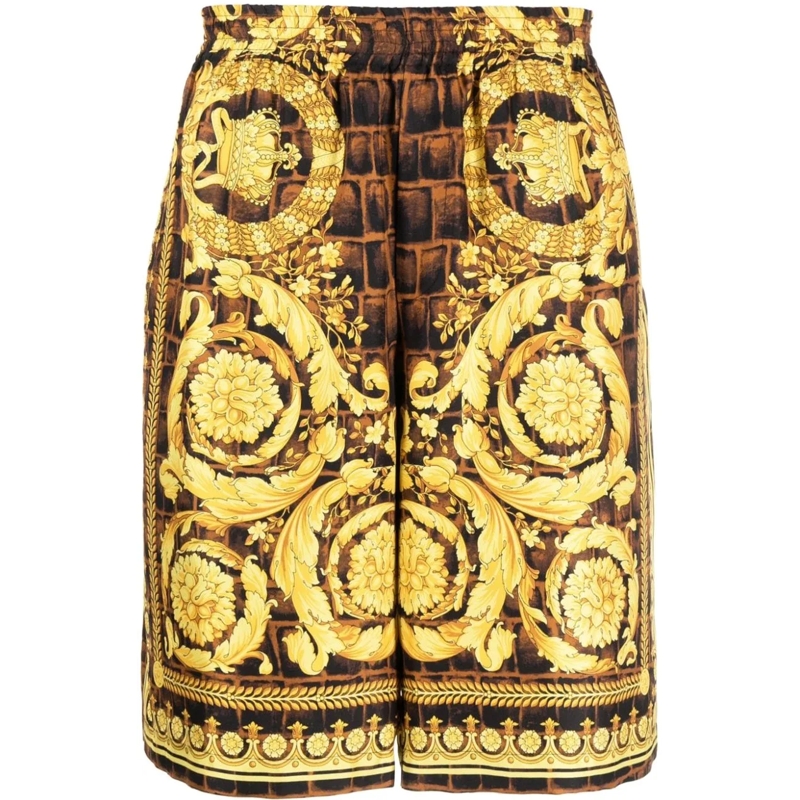 Versace Shorts Shorts Caramelblackgold braun