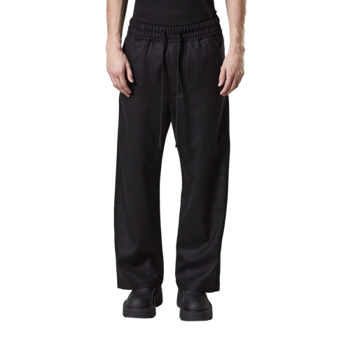 Thom Krom Wollhose mit weitem Bein black black Pantaloni