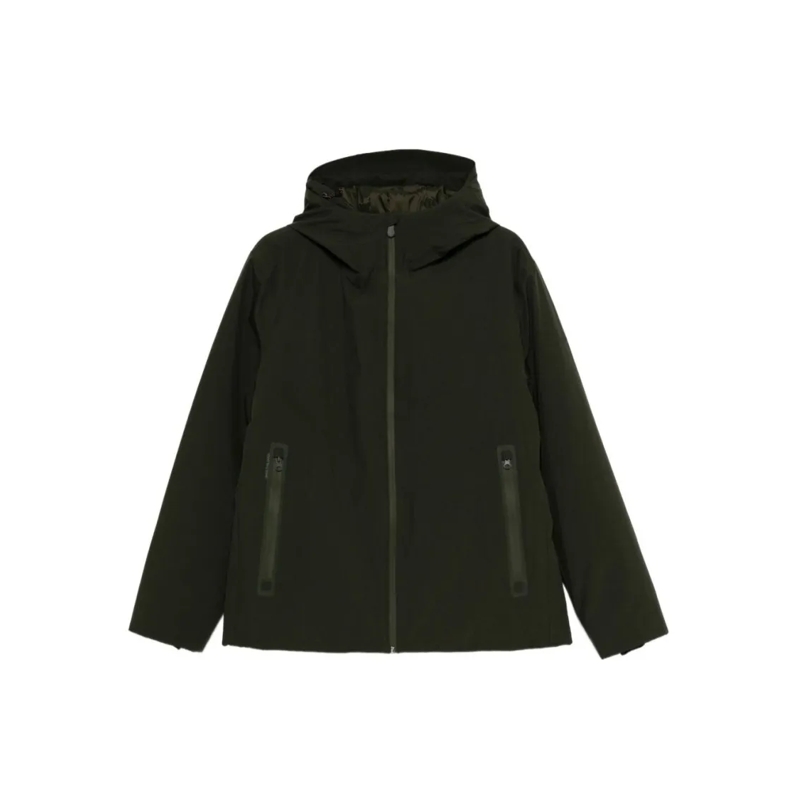 Save the Duck Donsjas Lightweight Green Jacket And Functional Attributes Black