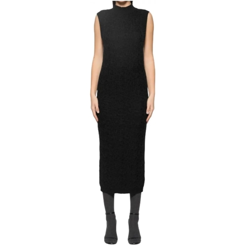 Dondup Midi Jurken Dresses Black schwarz