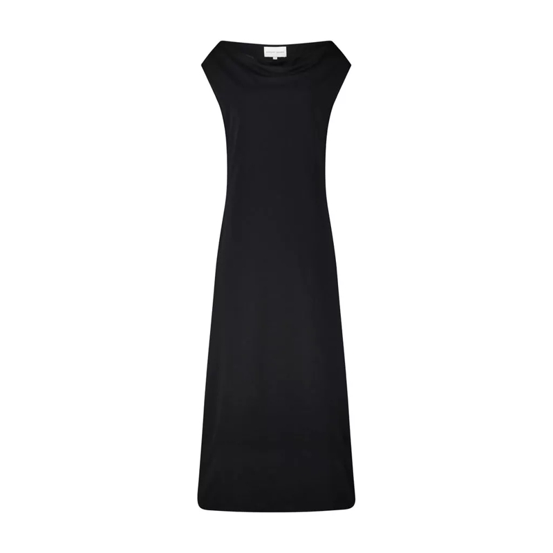 LouLou Robe midi Midikleid Martial aus Pima Baumwolle Rosa