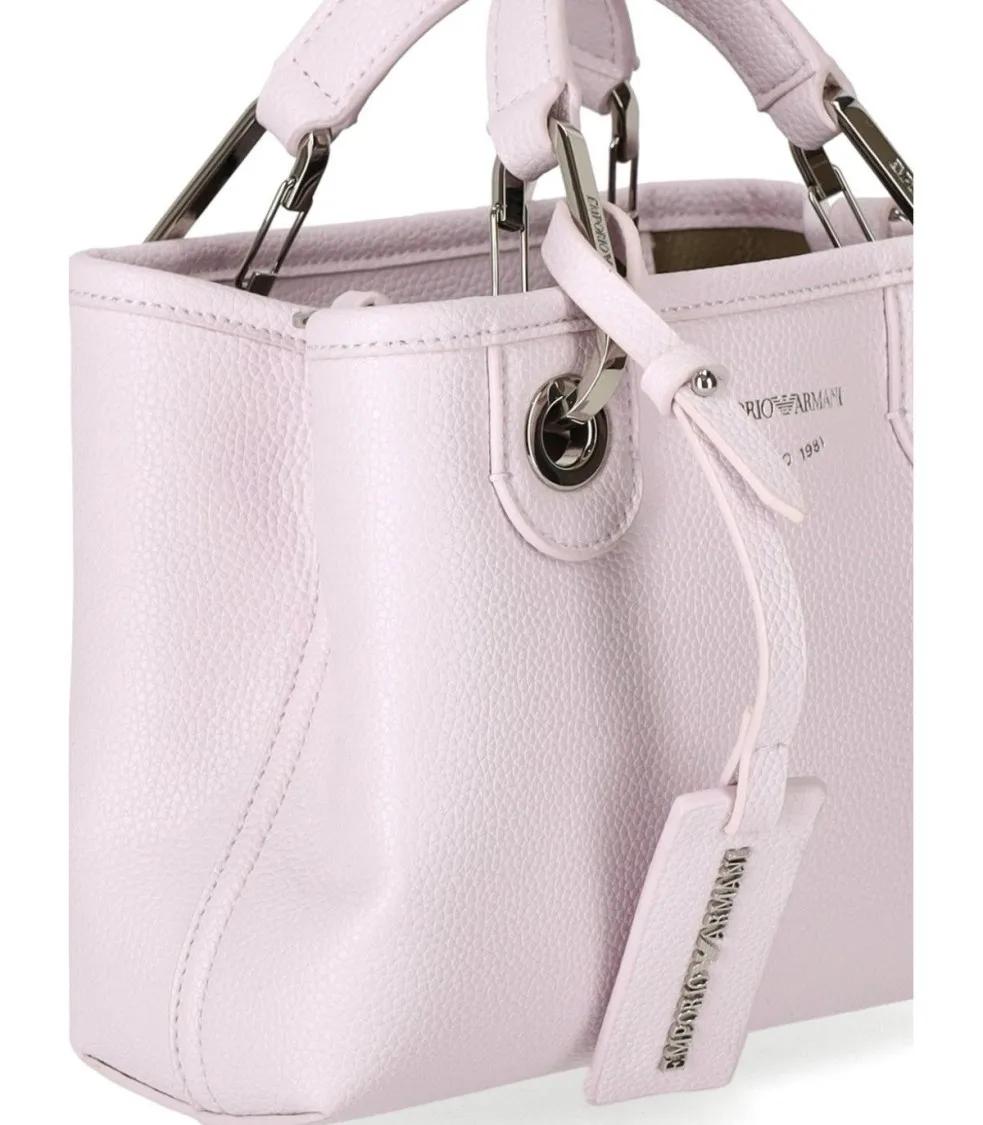 Emporio Armani Shoppers & Totes Myea Baby Pink Terra Mini Shopping Bag in roze