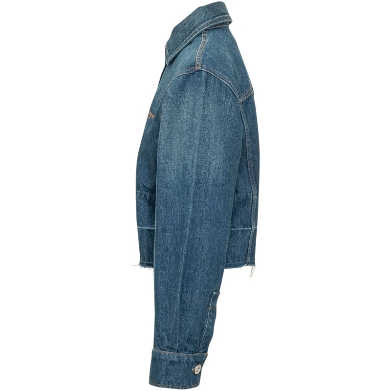 Givenchy Chemisier Camicia Corta con Orlo Sfrangiato blau(Image 3)