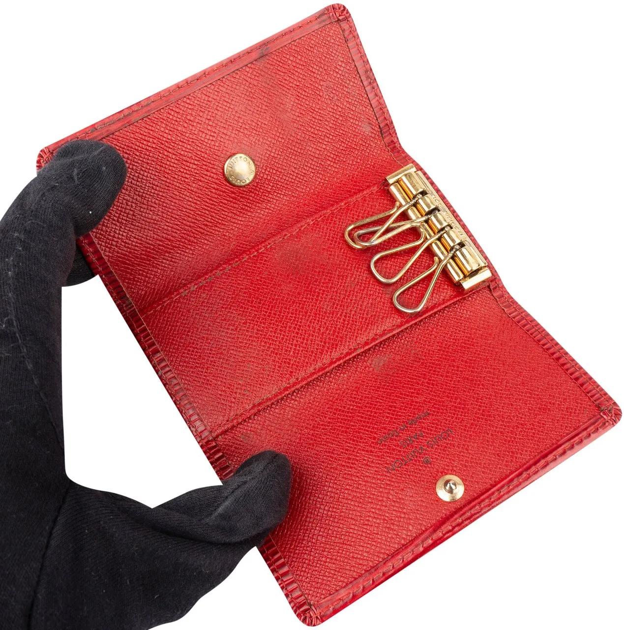 Thumbnail - Louis Vuitton Portemonnaie - Louis Vuitton Rouge Epi Leather Keyholder - Gr. unisize - in Rot - für Damen