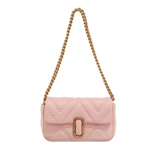 Marc Jacobs The Quilted Leather J Marc Mini Shoulder Bag Rose Borsetta a tracolla