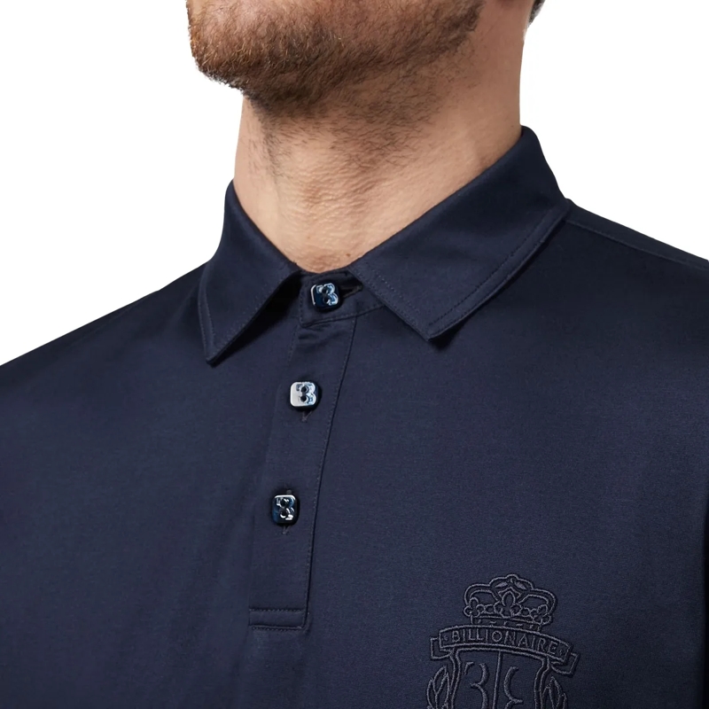 BILLIONAIRE Top Poloshirt Crest dunkel-blau(Image 4)