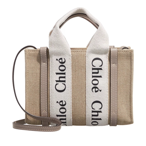 Chloé Woody Shoulder Bag Musk Grey Rymlig shoppingväska