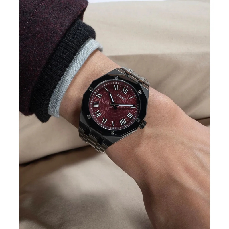 Guess Quarzuhr Quarz-Analoguhr Gd Asset grau(Image 5)