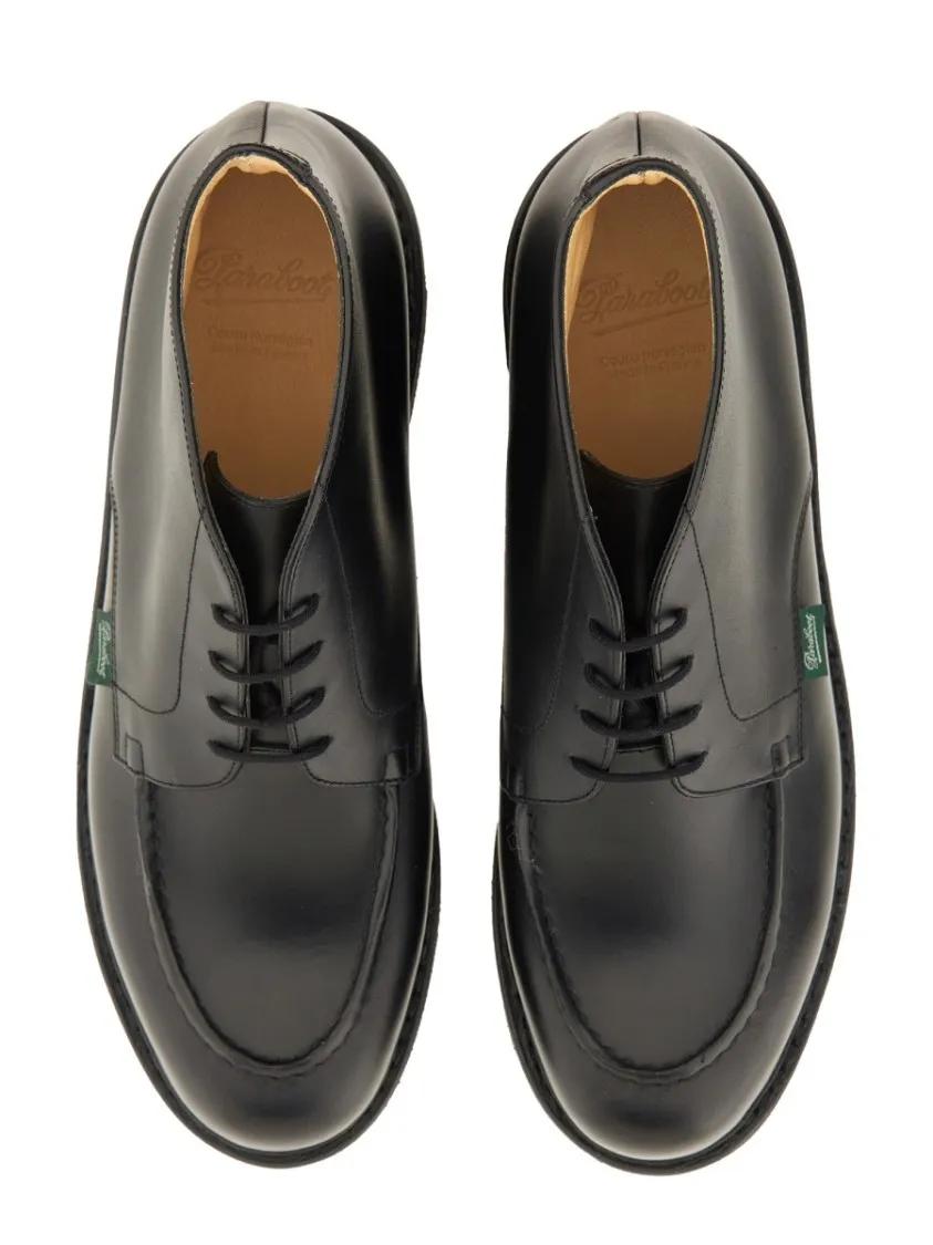 Thumbnail - Paraboot Stiefel - Polished Leather Lace-Up Boot With Rounded Toe - Gr. 9 - in Grau - für Damen