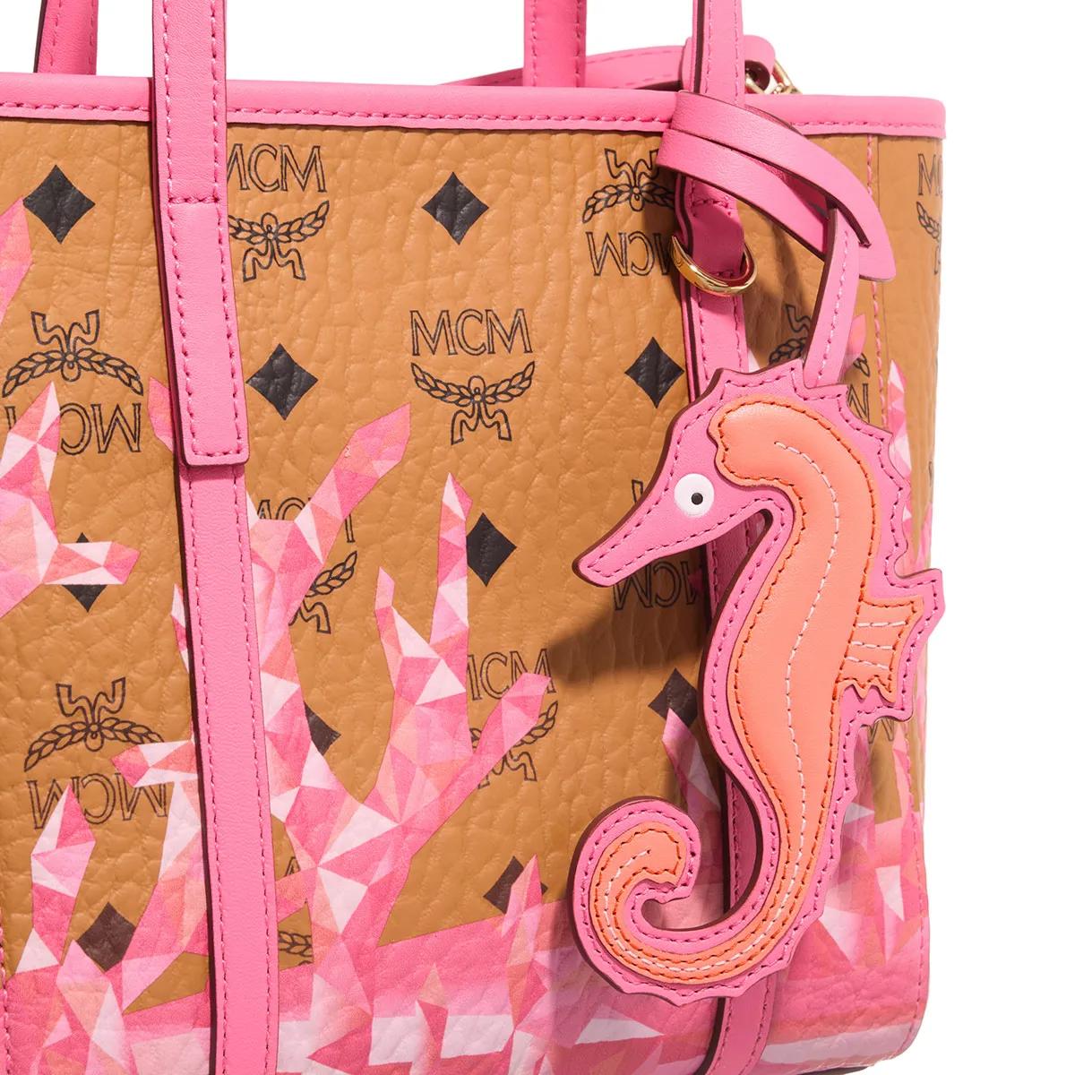 MCM Shoppers Toni Coral Mtn Vi Shopper Mni Q1 in bruin