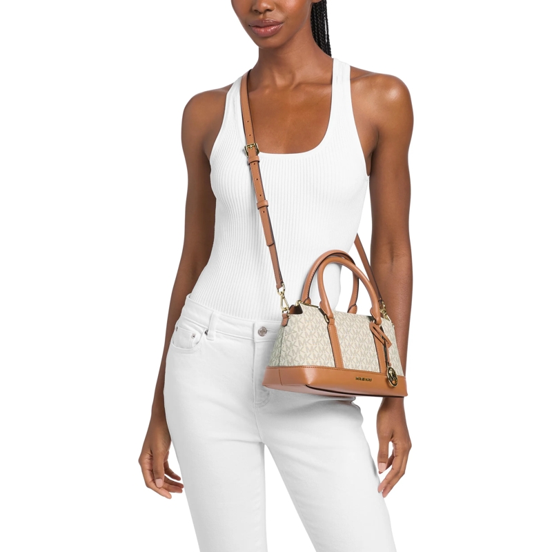 MICHAEL Michael Kors Cartable Sm Tz Satchel Vanilla/acrn(Image 2)