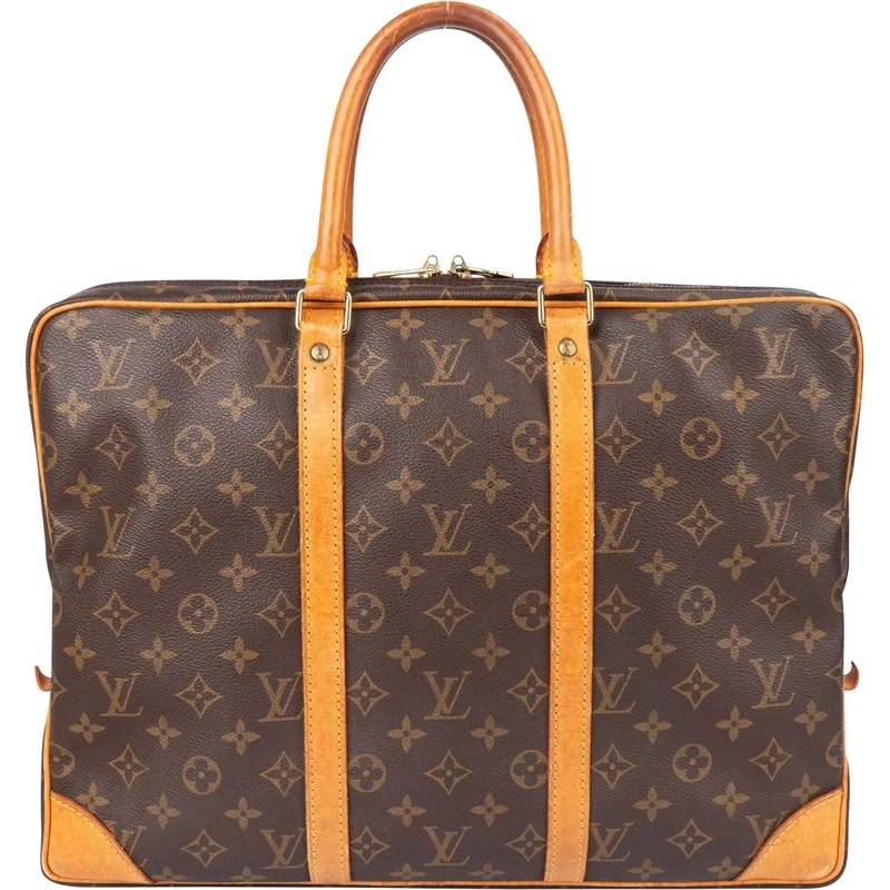 Louis Vuitton Tote Louis Vuitton Canvas Monogram Porte Documents Busi braun
