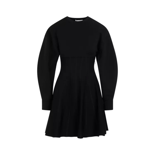 Alexander McQueen Black Wool Dress Black 