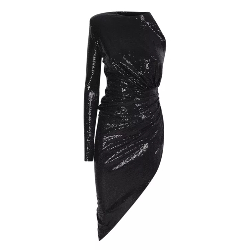 Alexandre Vauthier Glistening Black-Hued Dress Black Robes