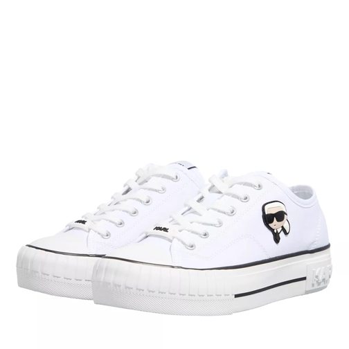 Karl Lagerfeld Kampus Max Nft Patch Lo Lace White Canvas Plateau Sneaker
