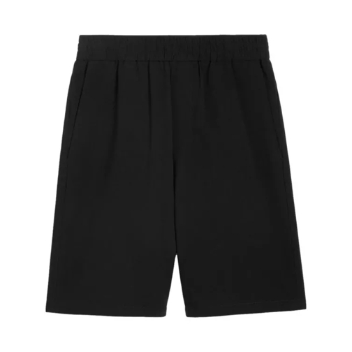 AMI Paris Cotton Track Shorts Black 